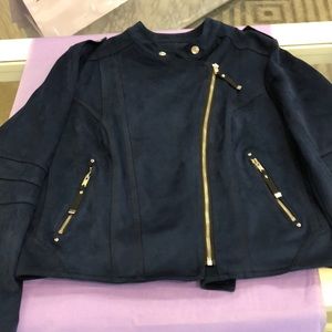 ADC Micro Suede Moto Jacket NWT